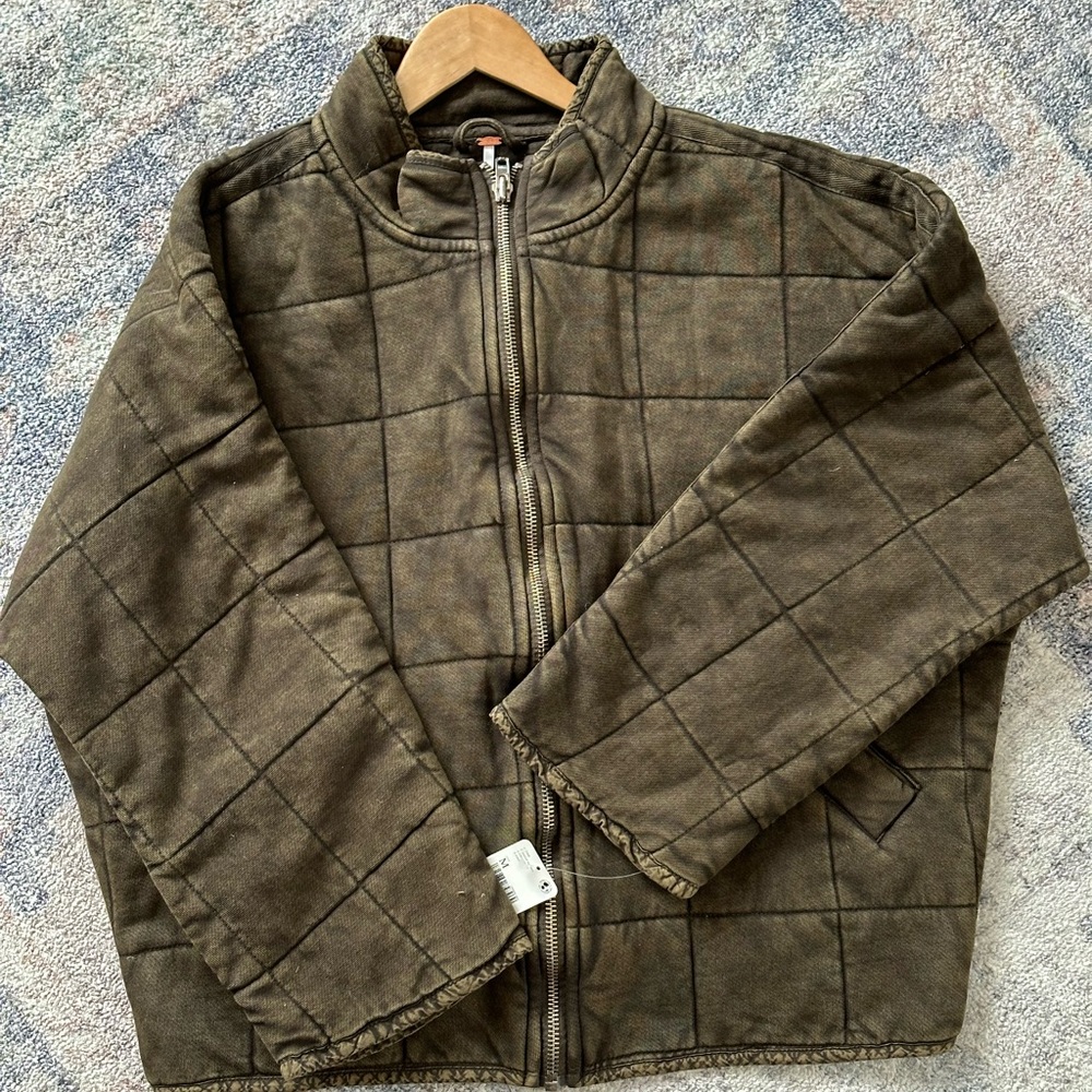 NWT free people dolman quilted jacket M